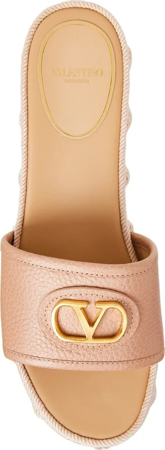 VLOGO Espadrille Platform Wedge Slide Sandal - Image 5