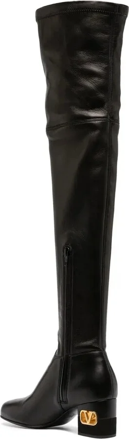 VLogo heel thigh-high boots - Image 3