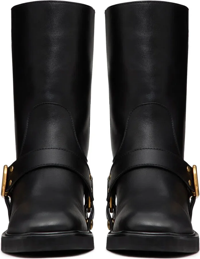 VLogo leather boots - Image 4