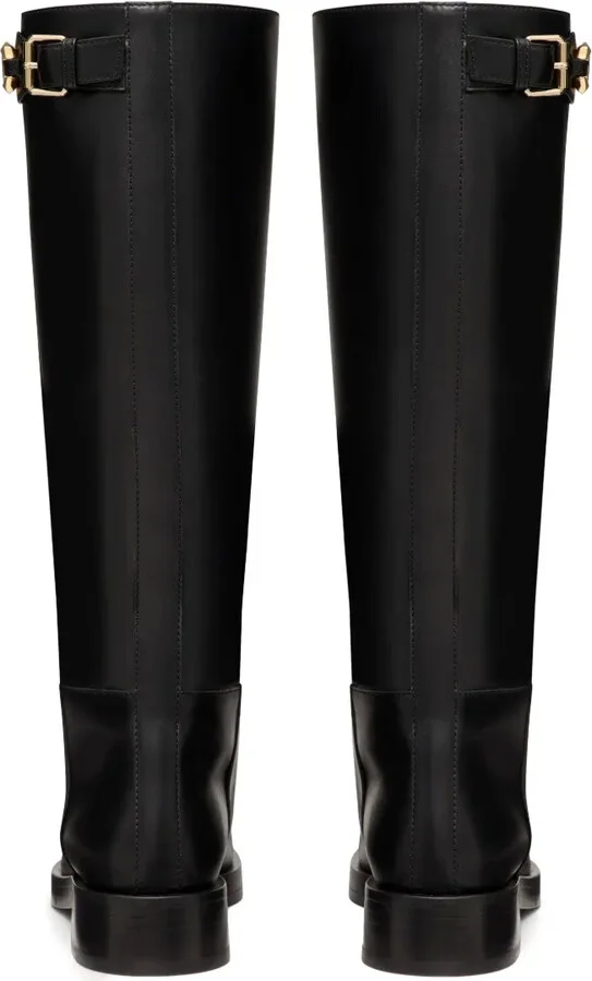 VLogo leather knee boots - Image 3