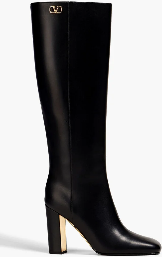 VLOGO leather knee boots