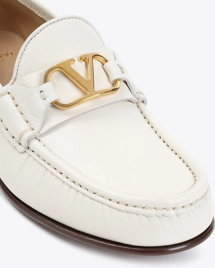 VLogo Leather Loafers - Image 3