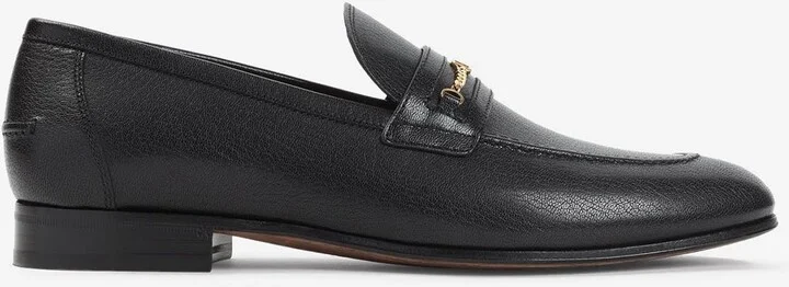 VLogo Leather Loafers