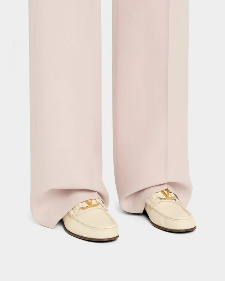 VLogo Leather Medallion Loafers - Image 2