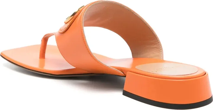 VLogo leather sandals - Image 3