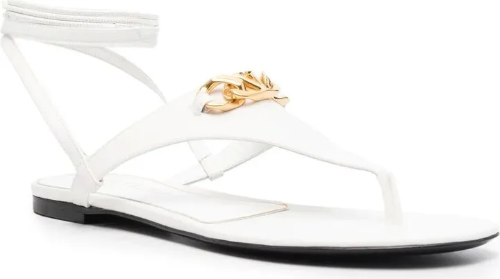 VLogo leather sandals - Image 2