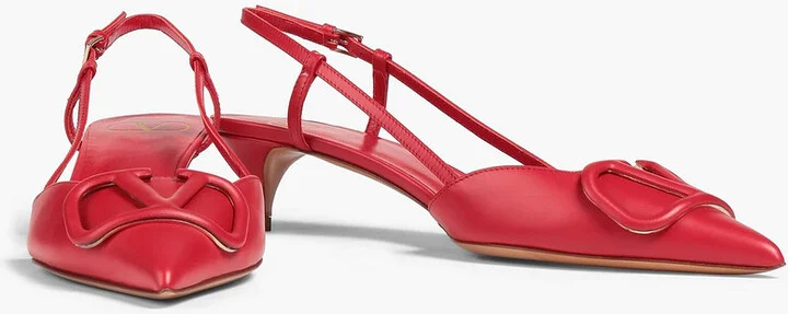 VLOGO leather slingback pumps - Image 2