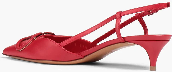 VLOGO leather slingback pumps - Image 3