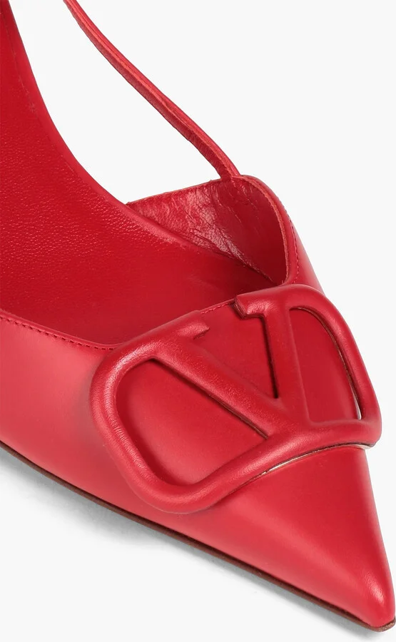 VLOGO leather slingback pumps - Image 4