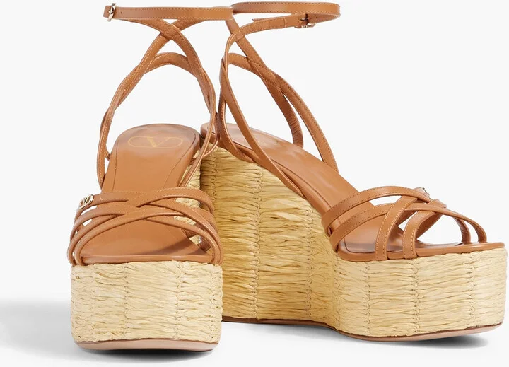 VLOGO leather wedge sandals - Image 2