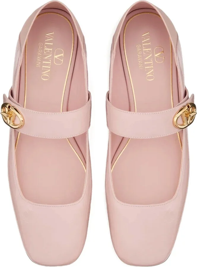 VLogo Locker Mary-Jane ballerina shoes - Image 4