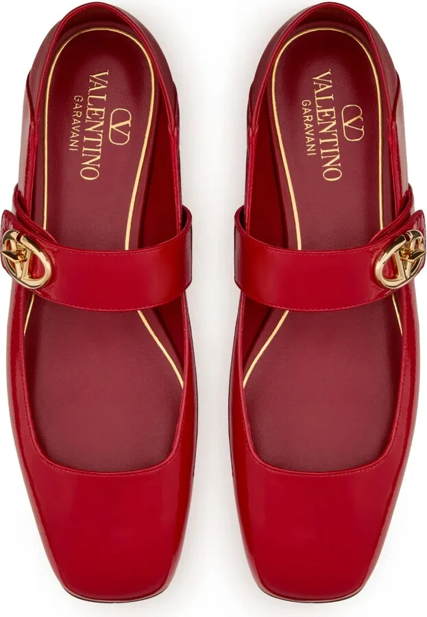 VLogo Locker Mary-Jane ballerina shoes - Image 4