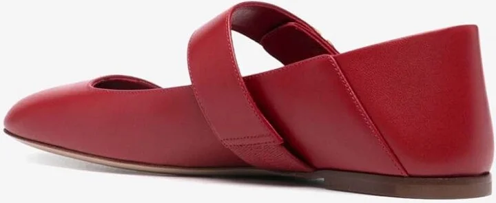 VLogo Locker Mary-Jane Leather Ballet Flats - Image 2