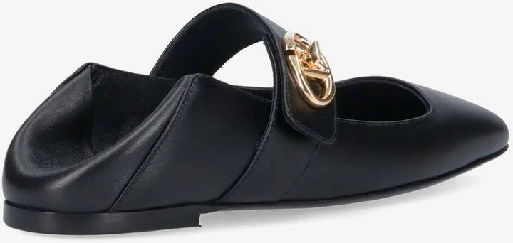 VLogo Locker Mary-Jane Leather Ballet Flats - Image 2