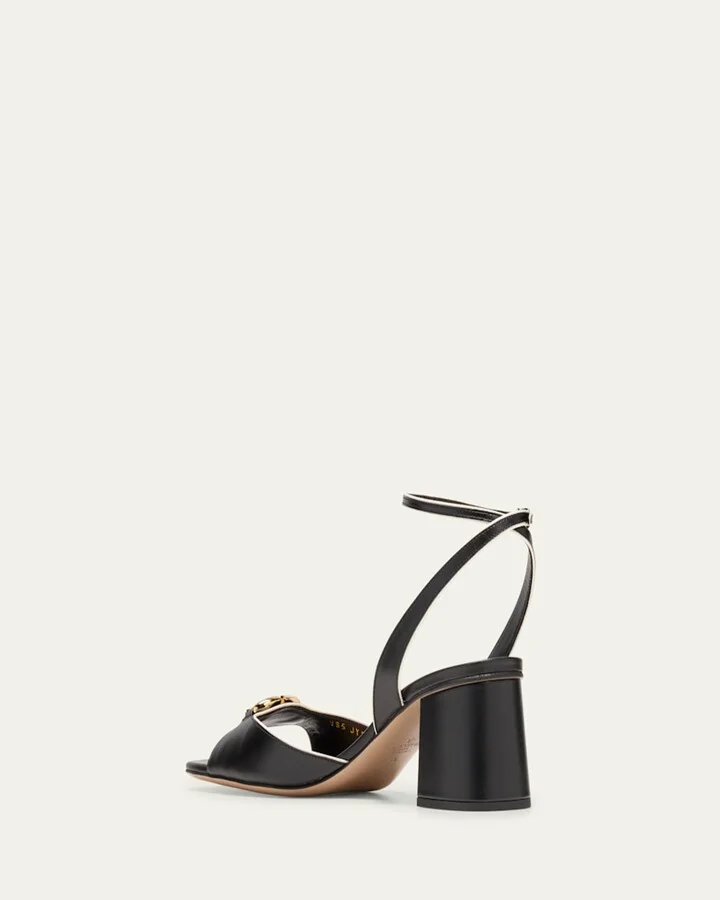 VLogo Medallion Bicolor Ankle-Strap Sandals - Image 4