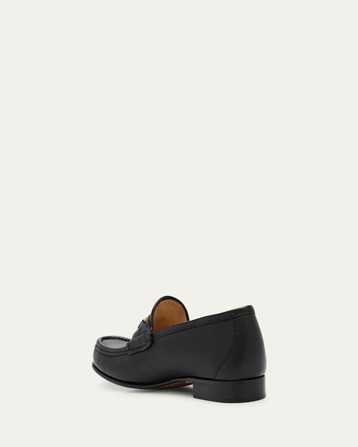 VLogo Medallion Leather Loafers - Image 5