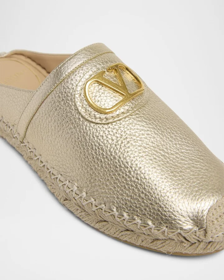 VLogo Metallic Medallion Espadrille Mules - Image 4