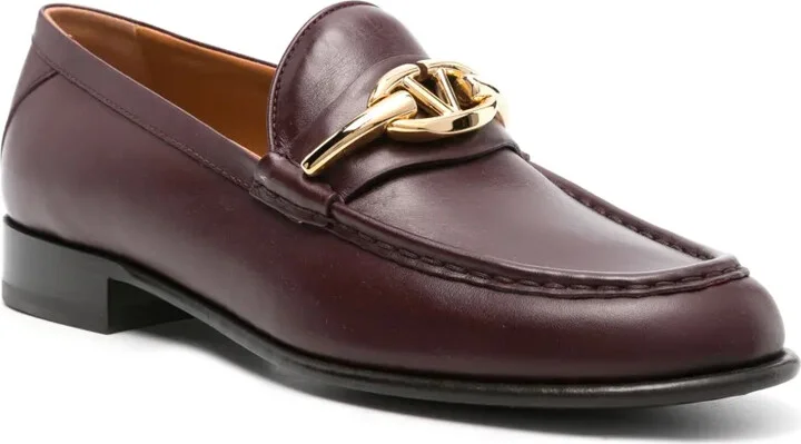 VLogo Moon leather loafers - Image 2