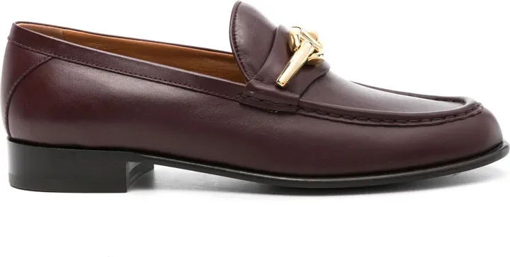 VLogo Moon leather loafers