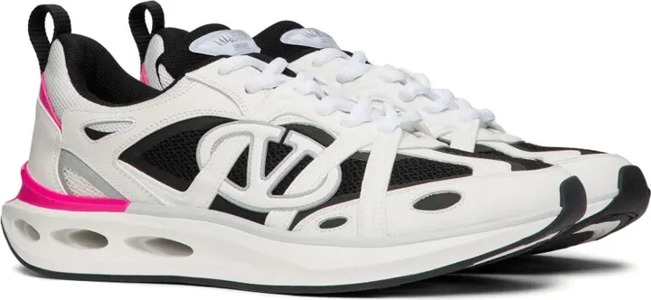 VLogo panelled lace-up sneakers - Image 2