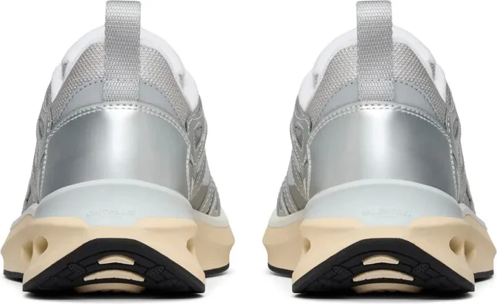 VLogo panelled lace-up sneakers - Image 3