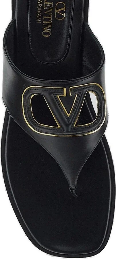 Vlogo Patch Cut-out Slip-on Sandals - Image 4