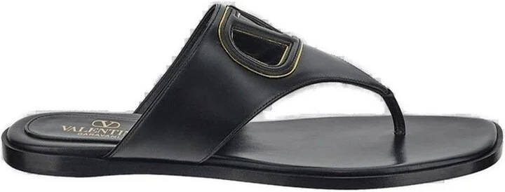 Vlogo Patch Cut-out Slip-on Sandals