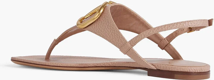 VLOGO pebbled-leather slingback sandals - Image 3