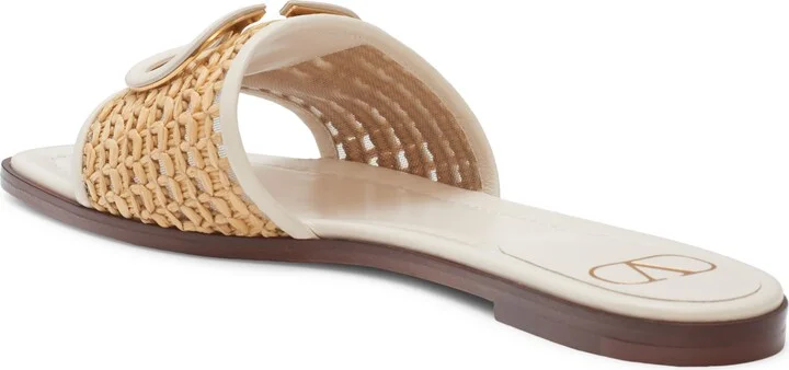 VLOGO Raffia Slide Sandal - Image 2