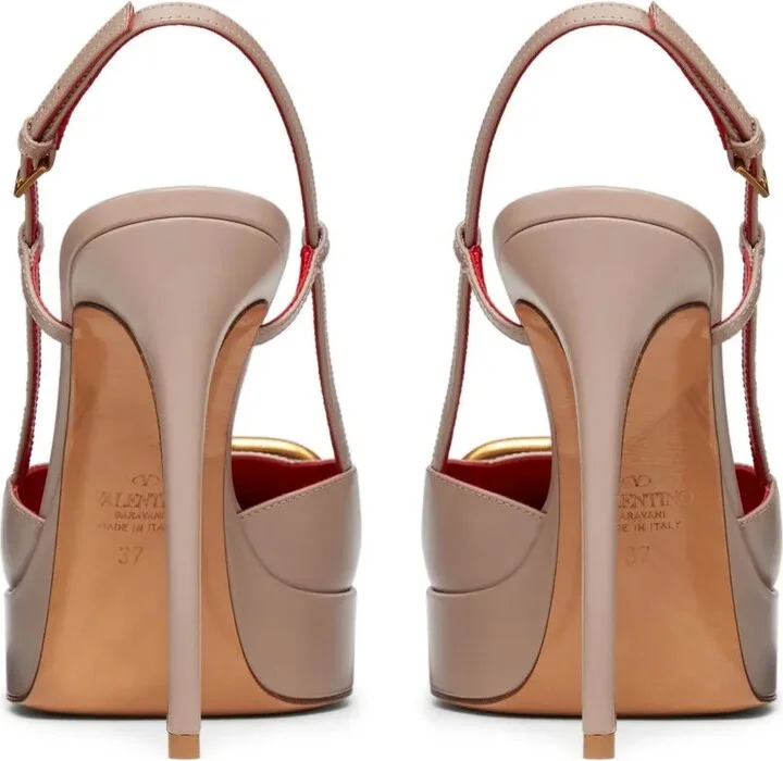 VLogo Signature 120mm slingback pumps - Image 3