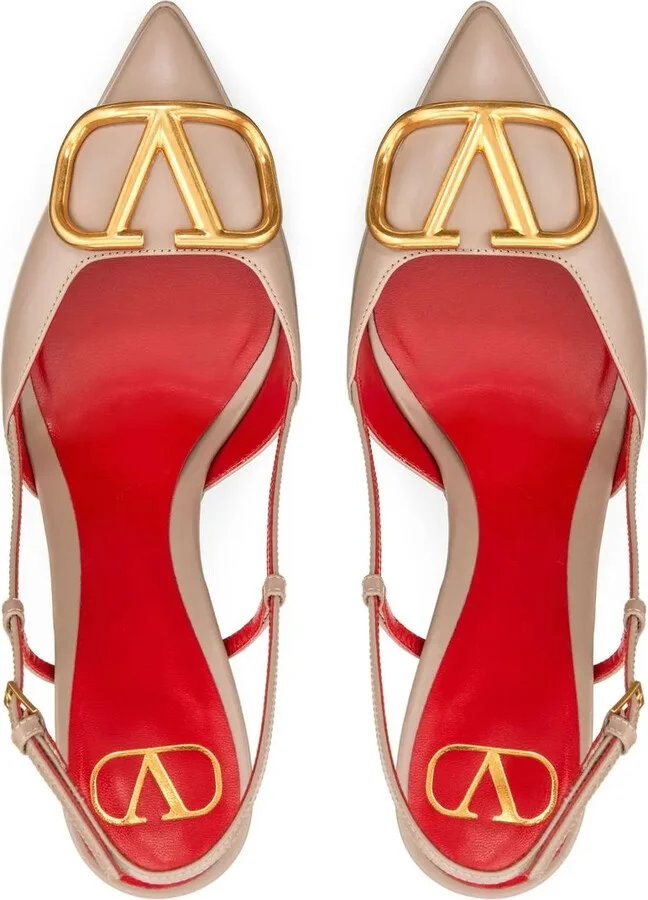 VLogo Signature 120mm slingback pumps - Image 4