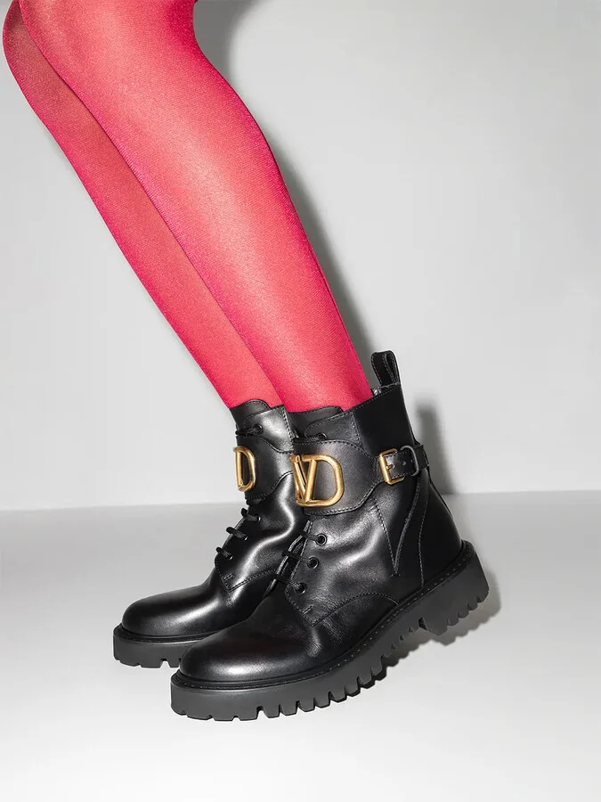VLogo Signature 35mm leather boots - Image 3