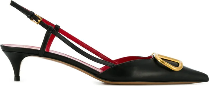 VLogo Signature 40mm Slingback Pumps
