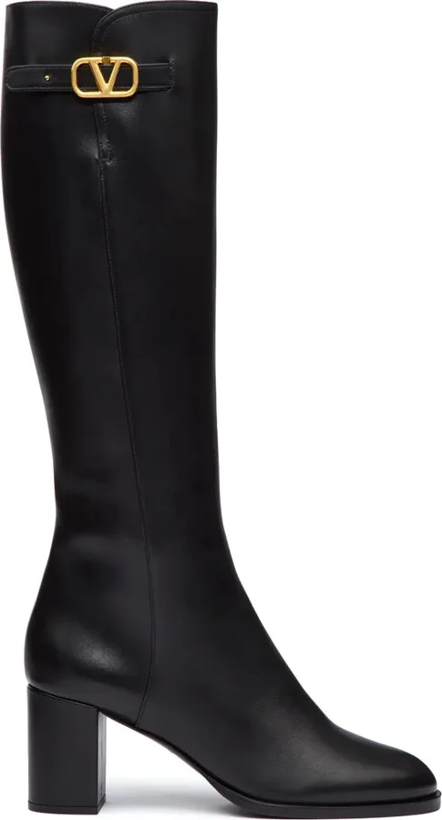 VLogo Signature 70mm knee-high boots