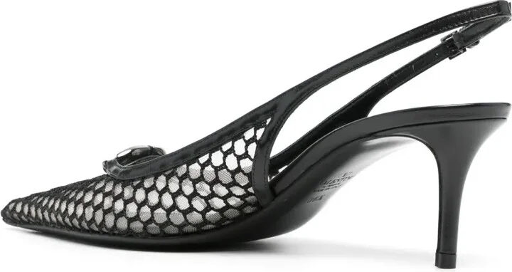 VLogo Signature 75mm slingback pumps - Image 3