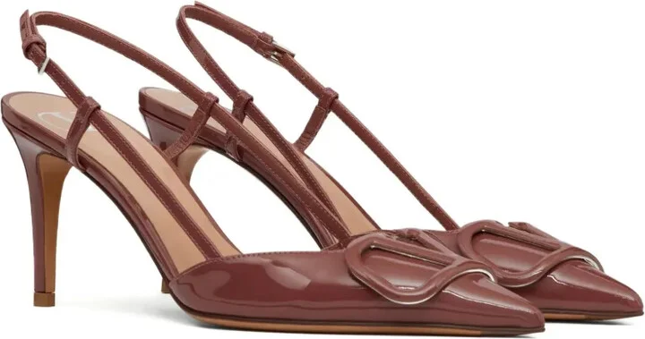 VLogo Signature 80mm slingback pumps - Image 2