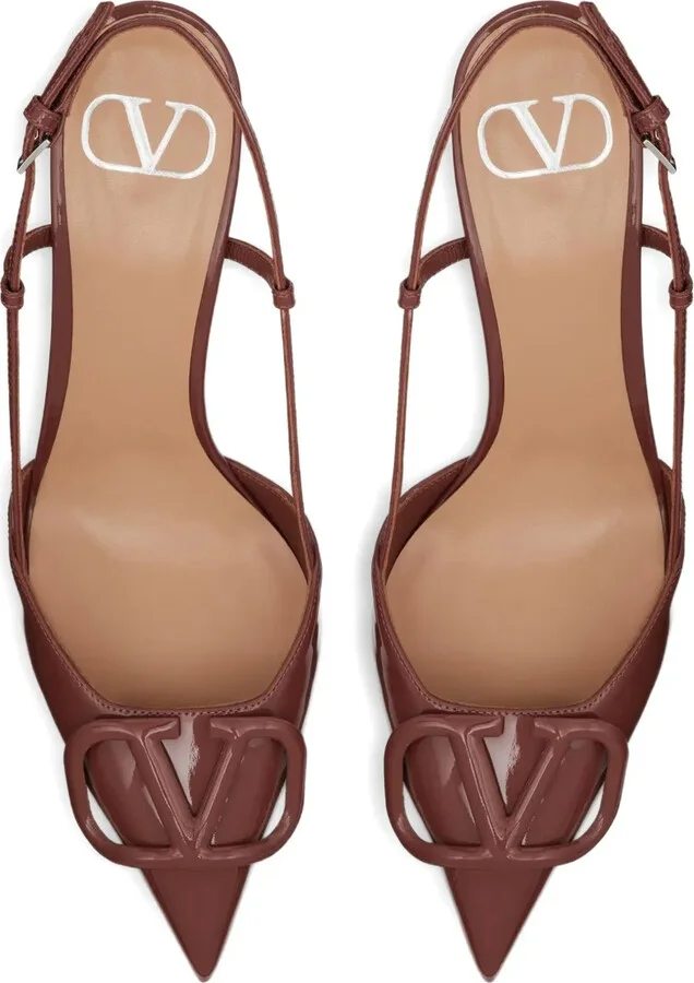 VLogo Signature 80mm slingback pumps - Image 3