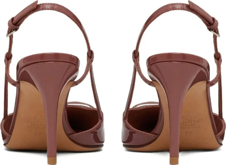 VLogo Signature 80mm slingback pumps - Image 4