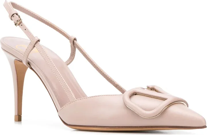 VLogo Signature 80mm slingback pumps - Image 2