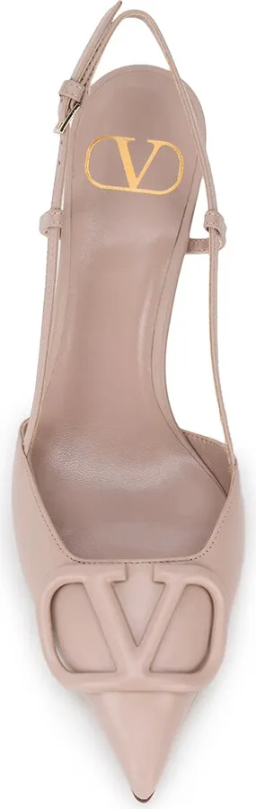 VLogo Signature 80mm slingback pumps - Image 4