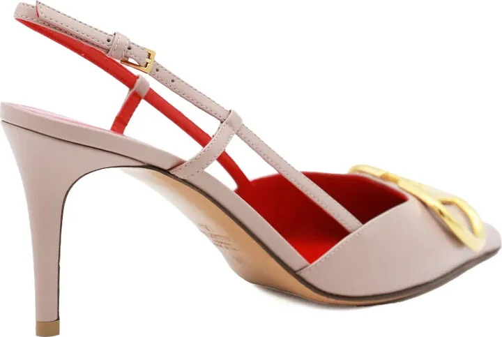 VLogo Signature 80mm slingback pumps - Image 3