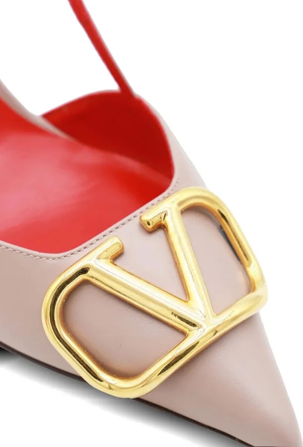 VLogo Signature 80mm slingback pumps - Image 4