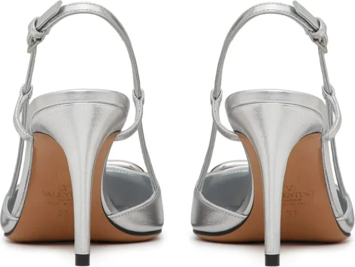 VLogo Signature 80mm slingback pumps - Image 3