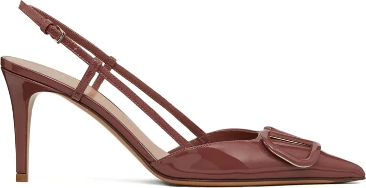 VLogo Signature 80mm slingback pumps