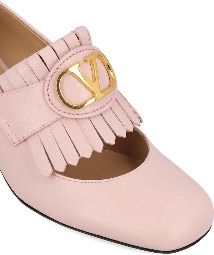 Vlogo Signature Fringe Detailed Pumps - Image 4