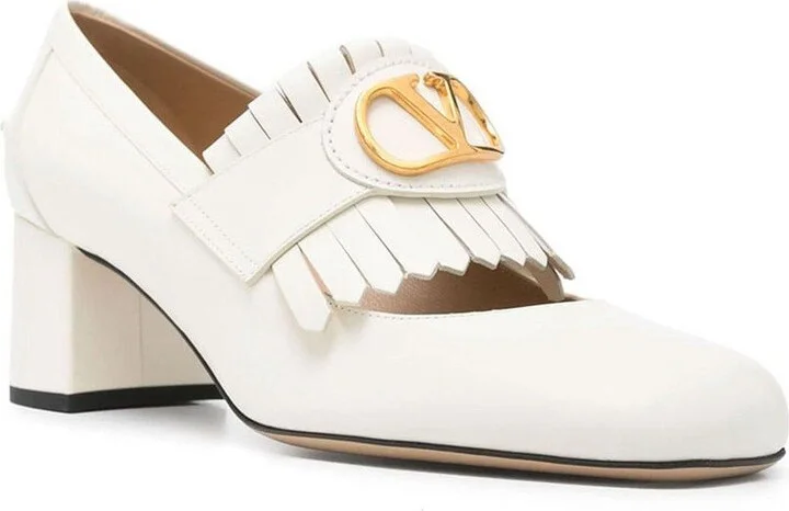 Vlogo Signature Fringe Detailed Pumps - Image 2