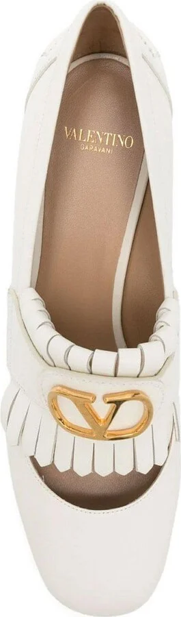 Vlogo Signature Fringe Detailed Pumps - Image 4