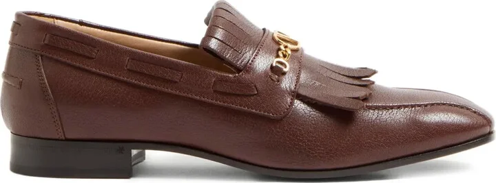 VLogo Signature fringed loafers