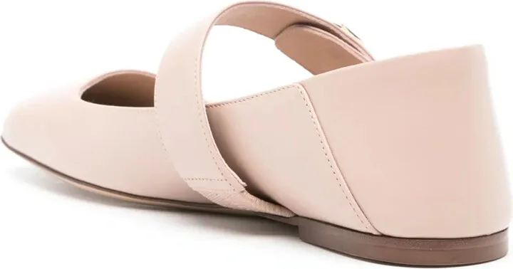VLogo Signature leather ballerina shoes - Image 3