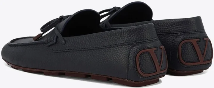 VLogo Signature Leather Driving Shoes - Image 3